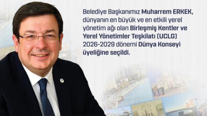 Muharrem Erkek, UCLG Dünya Konseyi Üyeliğine Seçildi
