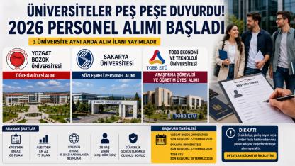 Üniversiteler Peş Peşe Duyurdu! 2026 Personel Alımı Başladı…