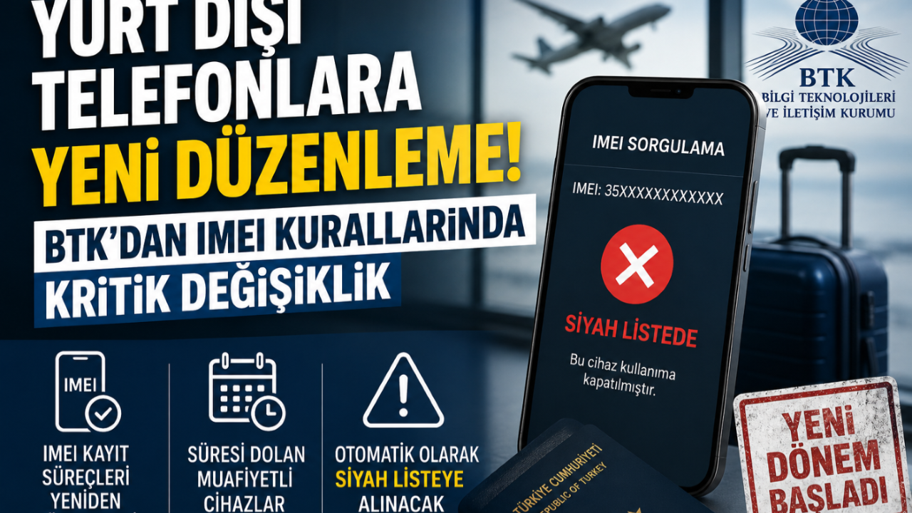 Yurt Dışı Telefonlara Yeni Düzenleme! BTK'dan IMEI Kurallarında Kritik Değişiklik